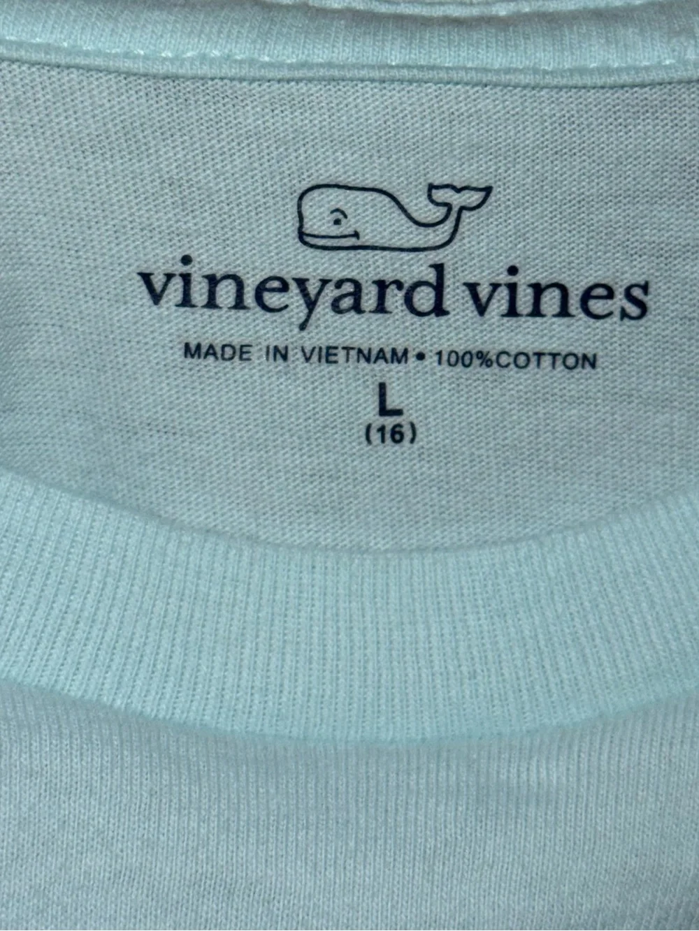 Vineyard Vines Baseball Pocket Tee | Youth Size L (16)